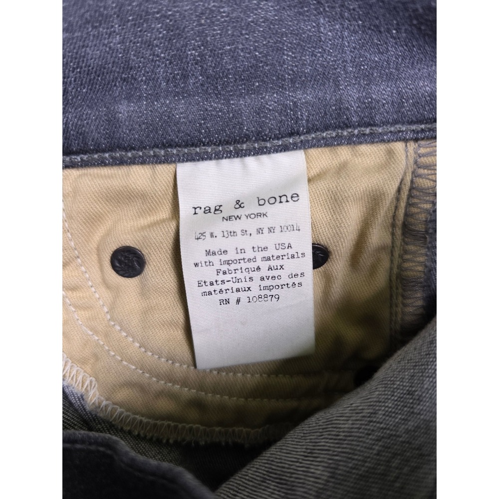 Rag & Bone Skinny Jeans Womens 24 Grey Everett W1502C933EVE Stretch Denim - Picture 6 of 11